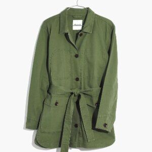 Madewell Tie-Waist Military Jacket